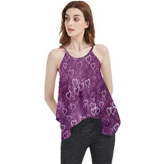 Background Purple Love Flowy Camisole Tank Top by nateshop