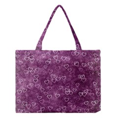 Background Purple Love Medium Tote Bag by nateshop