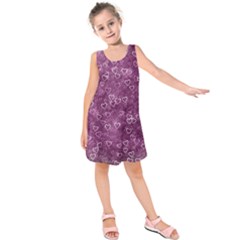 Background Purple Love Kids  Sleeveless Dress by nateshop