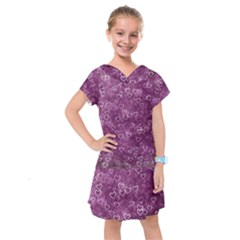 Background Purple Love Kids  Drop Waist Dress by nateshop