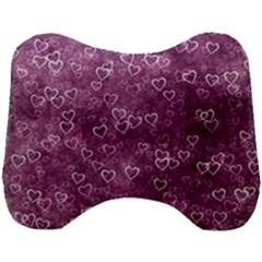 Background Purple Love Head Support Cushion by nateshop