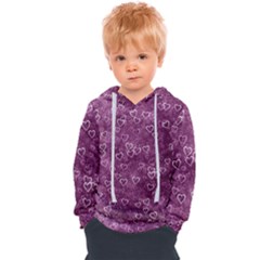 Background Purple Love Kids  Overhead Hoodie