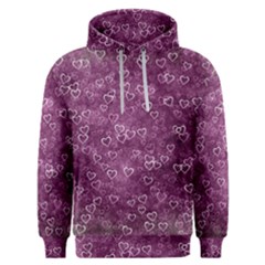 Background Purple Love Men s Overhead Hoodie by nateshop