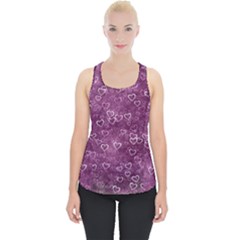 Background Purple Love Piece Up Tank Top by nateshop