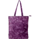 Background Purple Love Double Zip Up Tote Bag View1