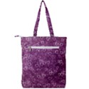 Background Purple Love Double Zip Up Tote Bag View2