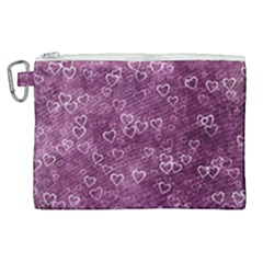 Background Purple Love Canvas Cosmetic Bag (xl) by nateshop