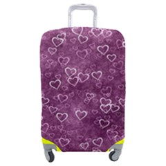 Background Purple Love Luggage Cover (medium)