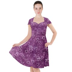 Background Purple Love Cap Sleeve Midi Dress by nateshop