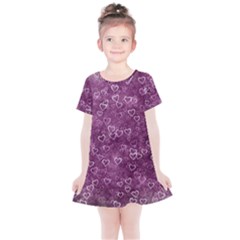 Background Purple Love Kids  Simple Cotton Dress by nateshop