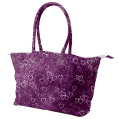 Background Purple Love Canvas Shoulder Bag by nateshop