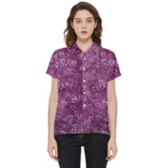 Background Purple Love Short Sleeve Pocket Shirt by nateshop