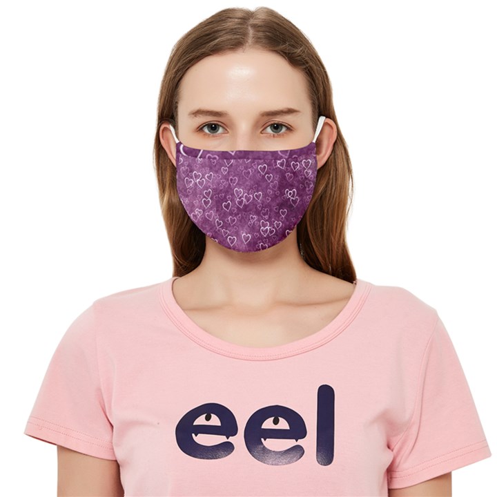 Background Purple Love Cloth Face Mask (Adult)