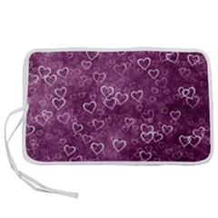 Background Purple Love Pen Storage Case (m) by nateshop