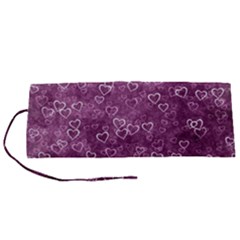 Background Purple Love Roll Up Canvas Pencil Holder (s) by nateshop