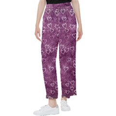 Background Purple Love Women s Pants  by nateshop