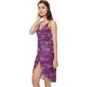 Background Purple Love Wrap Frill Dress View2