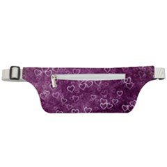 Background Purple Love Active Waist Bag by nateshop