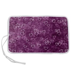 Background Purple Love Pen Storage Case (l) by nateshop