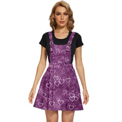 Background Purple Love Apron Dress by nateshop