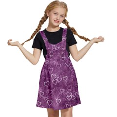 Background Purple Love Kids  Apron Dress