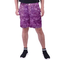 Background Purple Love Men s Pocket Shorts