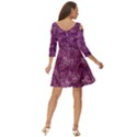 Background Purple Love Shoulder Cut Out Zip Up Dress View4