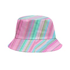 Background-lines Pink Inside Out Bucket Hat