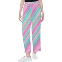 Background-lines Pink Women s Pants  by nateshop