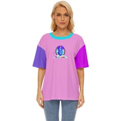 Pinkbg Oversized Basic Tee by MagicStarWorld