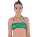 Happy Small Dogs In Calm In The Big Blooming Forest Halter Bandeau Bikini Top View1