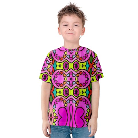 Abstract-karakkter Kids  Cotton Tee by nateshop