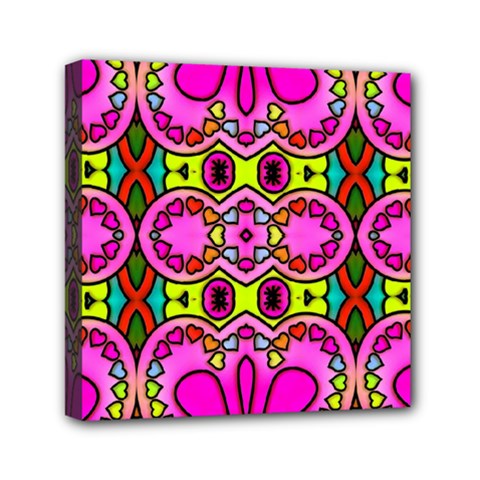 Abstract-karakkter Mini Canvas 6  X 6  (stretched) by nateshop