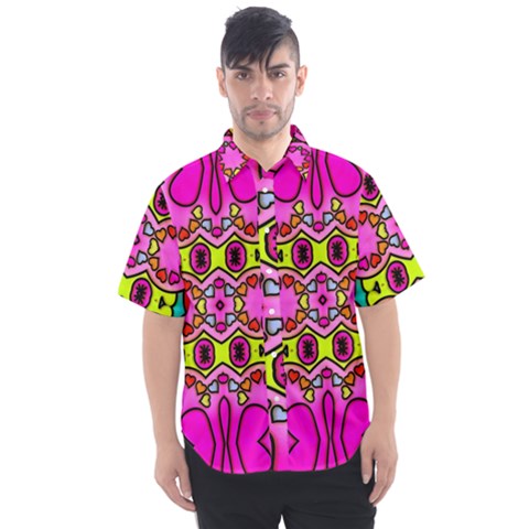 Abstract-karakkter Men s Short Sleeve Shirt by nateshop