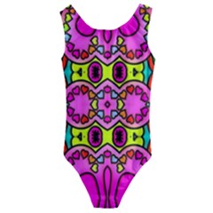 Abstract-karakkter Kids  Cut-out Back One Piece Swimsuit by nateshop