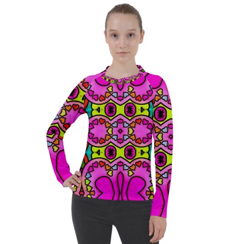 Abstract-karakkter Women s Pique Long Sleeve Tee by nateshop