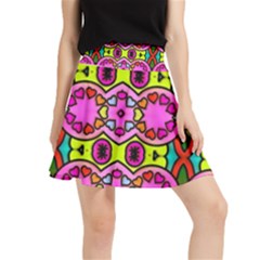 Abstract-karakkter Waistband Skirt by nateshop