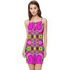 Abstract-karakkter Summer Tie Front Dress by nateshop