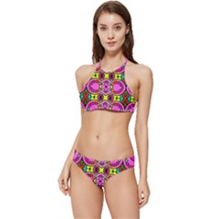 Abstract-karakkter Banded Triangle Bikini Set by nateshop