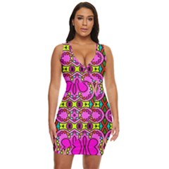 Abstract-karakkter Draped Bodycon Dress