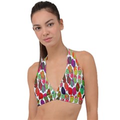 Watermelon Halter Plunge Bikini Top by nateshop