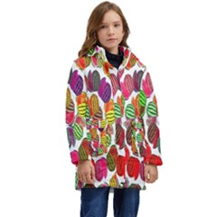 Watermelon Kid s Hooded Longline Puffer Jacket