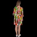 Watermelon Velour Kimono Dress View4