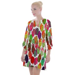 Watermelon Open Neck Shift Dress by nateshop