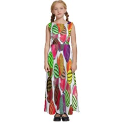 Watermelon Kids  Satin Sleeveless Maxi Dress