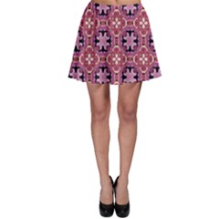 Abstract-background-motif Skater Skirt by nateshop