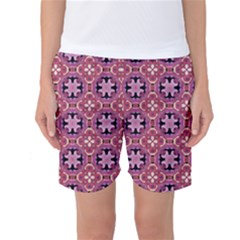 Abstract-background-motif Women s Basketball Shorts by nateshop