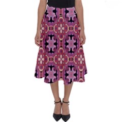 Abstract-background-motif Perfect Length Midi Skirt by nateshop