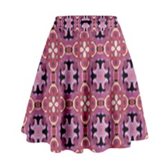 Abstract-background-motif High Waist Skirt by nateshop