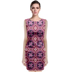 Abstract-background-motif Classic Sleeveless Midi Dress by nateshop